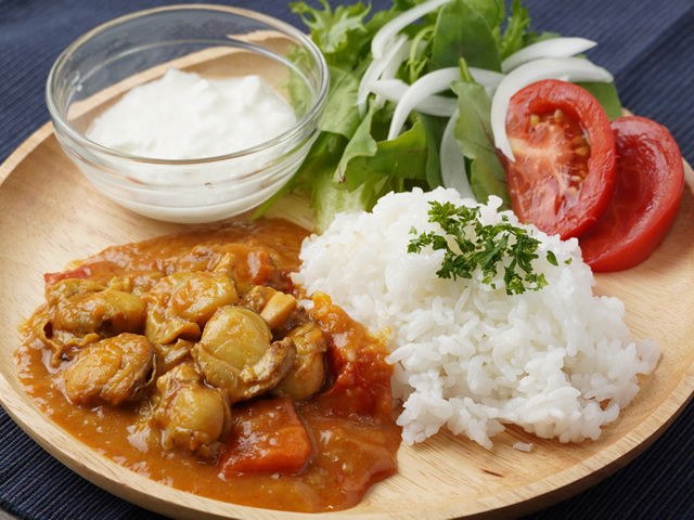 ホタテカレー煮－ランチプレート－ - 岩手県釜石市 三陸おのや